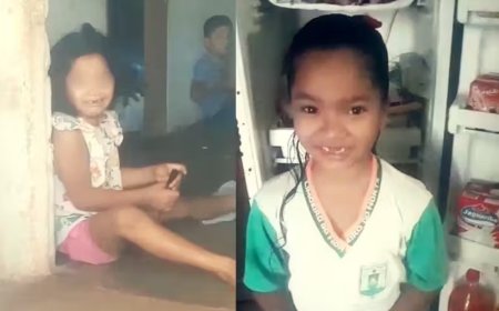Menina que chorava de fome recebe alimentos e mãe agradece doações; veja o vídeo