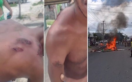 PMs usam balas de borracha contra população em manifestação na Lagoa da Paixão