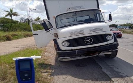 Dirigindo em zigue-zague, motorista alcoolizado é preso pela PRF na BR 324