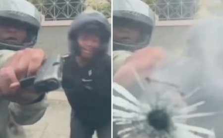 Motorista registra tentativa de assalto e tiro contra carro blindado