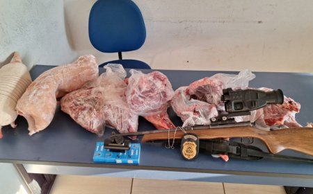 Polícia Civil prende homem pelos crimes de posse ilegal de arma de fogo e caça de animais silvestres