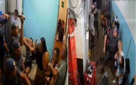 Imagens mostram violência policial em adega durante ação