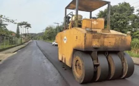 Trabalhador morre atropelado por rolo compressor durante obra