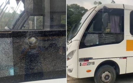 Motorista de ônibus escolar é baleado enquanto trabalhava