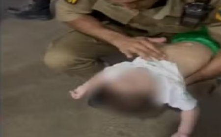 Bebê de 11 meses tem parada cardíaca após desembarcar de avião e é levado às pressas para hospital em viatura da polícia