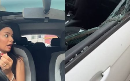 Vídeo: jovem grava tentativa de assalto enquanto se maquia no carro