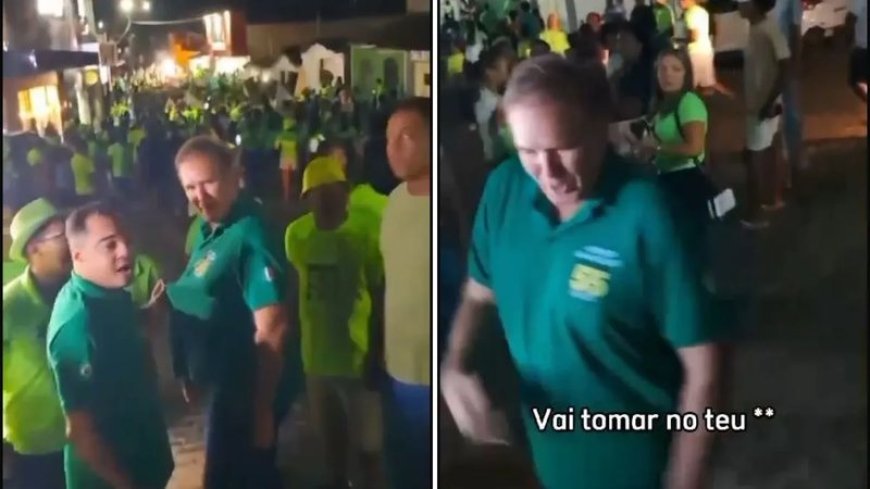 Prefeito é flagrado xingando eleitora: “Vai tomar no teu **” VEJA O VÍDEO