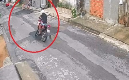Idosa é atropelada por motoqueiro em alta velocidade
