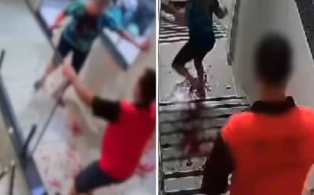 Mulher pede ajuda a vizinhos ao ser esfaqueada pelo companheiro