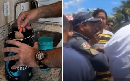 Comício termina em briga entre PM e candidato prefeito que prometeu whey protein