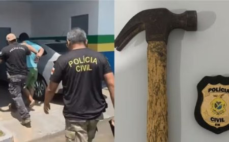 Homem é preso por matar a própria mãe com marteladas