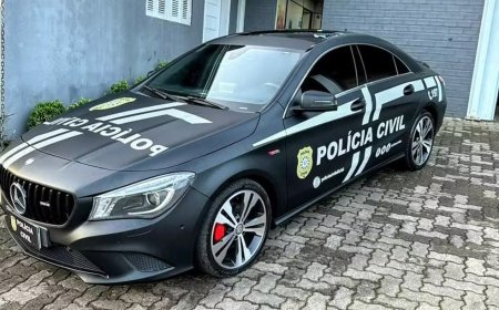 Mercedes de luxo apreendida com traficantes é integrada à frota da Polícia Civil
