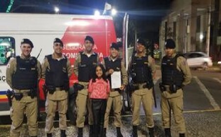 Criança escreve cartinha de agradecimento aos Policias Militares
