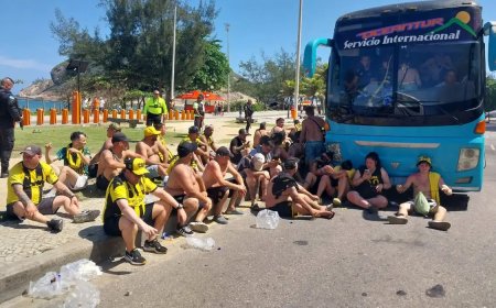 Mais de 200 torcedores do Peñarol são presos por confusão no Rio