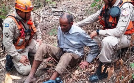 Idoso de 83 anos é resgatado após quatro dias desaparecido na mata