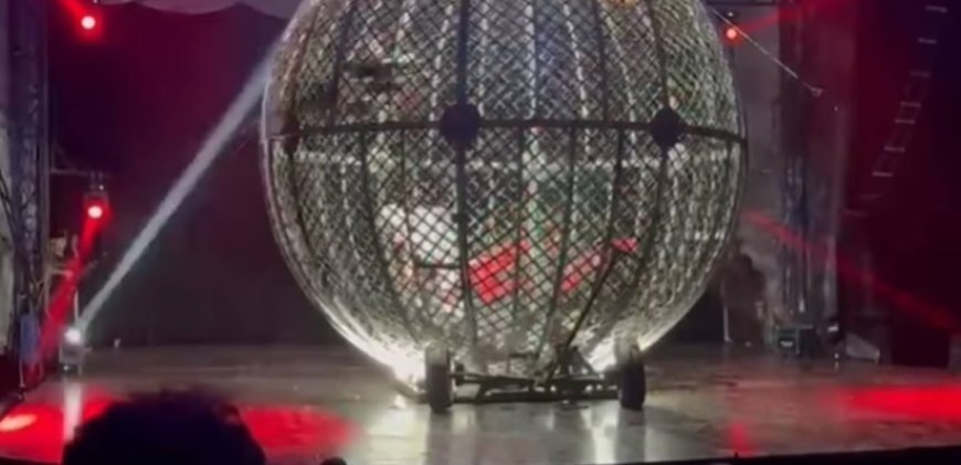 Artistas sofrem acidente em “globo da morte” de circo