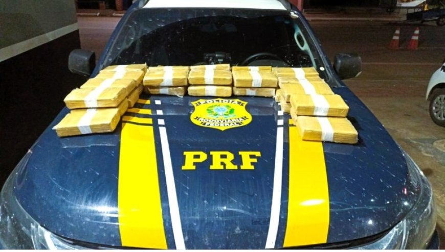 PRF intercepta carregamento de drogas após fuga de motorista