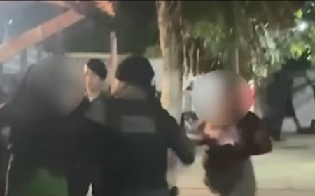 Policial dá tapa no rosto de mulher durante abordagem em festa clandestina