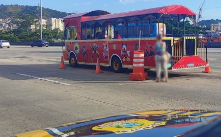 Trenzinho da alegria' é apreendido na Ponte Rio-Niterói