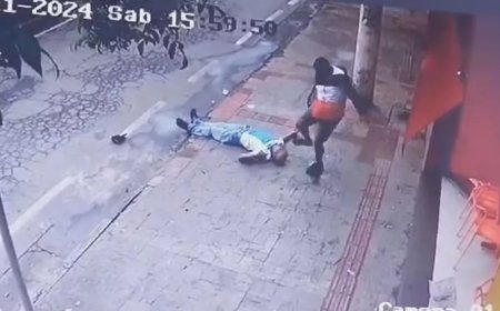 Idoso de 61 anos sofre traumatismo craniano após espancamento na rua; veja