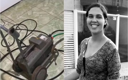 Mulher morre após levar choque enquanto lavava calçada