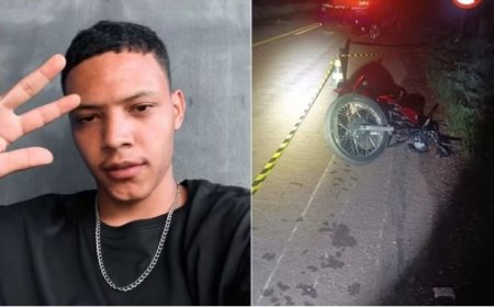 Motociclista morre após colidir com vaca em rodovia