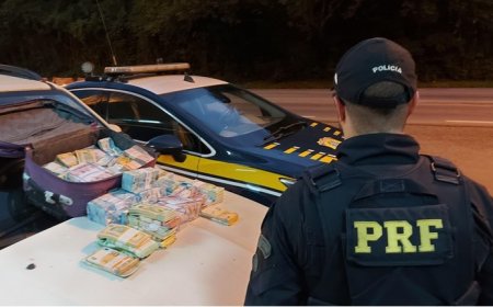 PRF prende casal que fugia com um milhão e meio de reais do Banco do Brasil