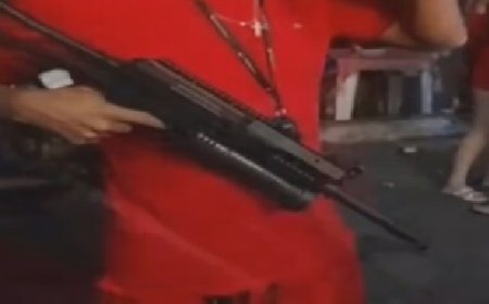 Homem é preso com fuzil falso em festa e viraliza nas redes sociais