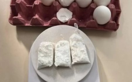 Homem tenta entrar em cadeia com ovos de galinha “recheados” de pó