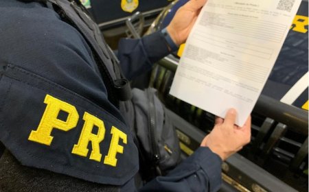 Homem é parado em durante fiscalização pela PRF e acaba sendo preso por não pagar pensão alimentícia