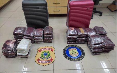 PF prende homem com 33 quilos de maconha no Aeroporto