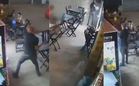 Homem revoltado quebra máquina de ursinhos de pelúcia e é preso após fuga; Veja o vídeo