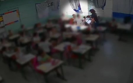 Professora é filmada agridindo aluno com cadeira na sala de aula: Veja o Vídeo