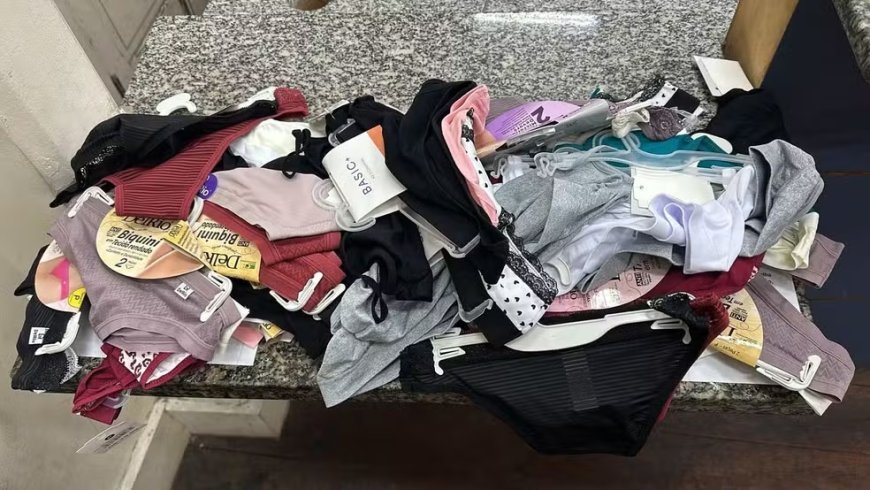 Homem é preso após furtar 20 kits de calcinhas em shopping