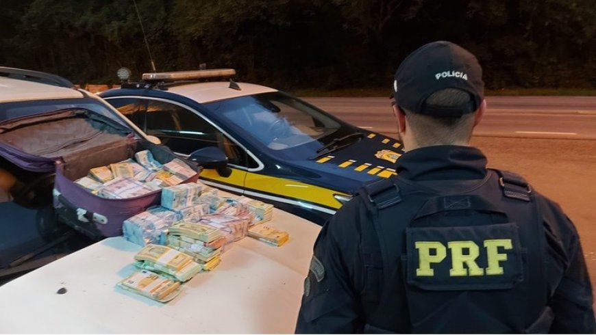 PRF prende casal que fugia com um milhão e meio de reais do Banco do Brasil