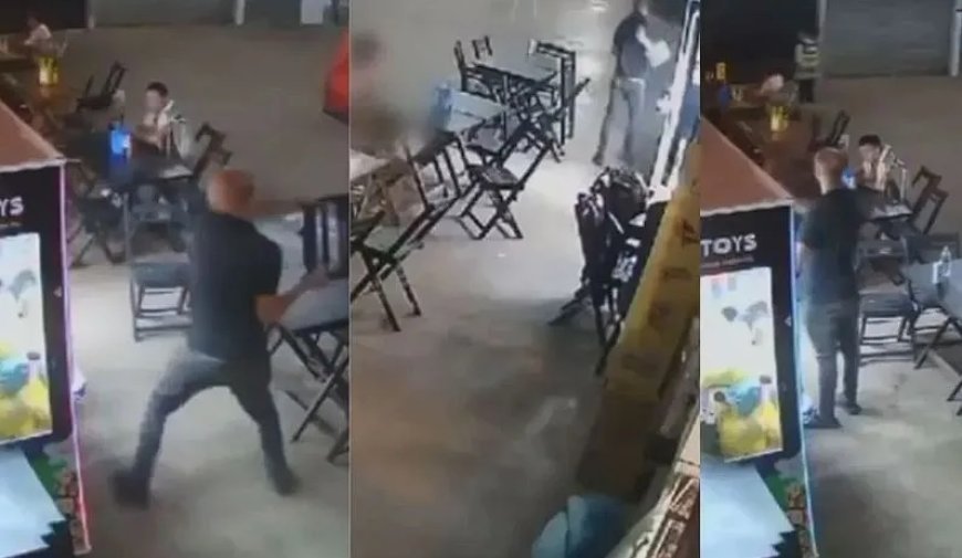 Homem revoltado quebra máquina de ursinhos de pelúcia e é preso após fuga; Veja o vídeo