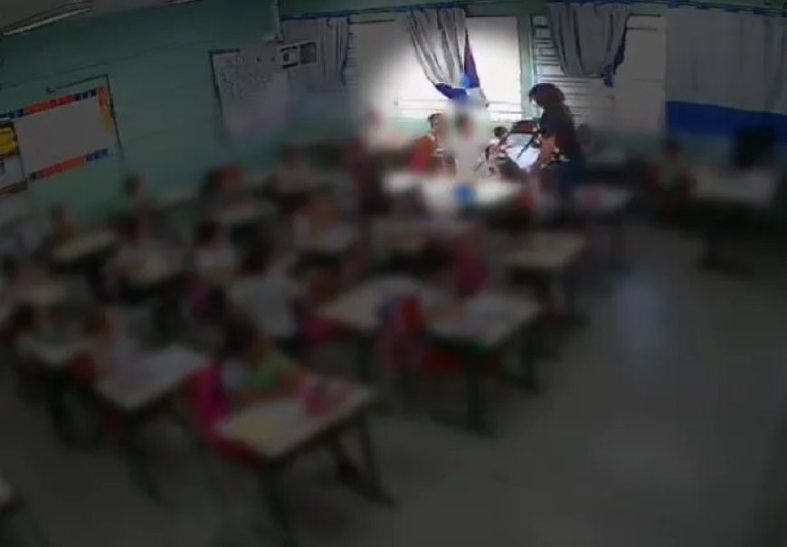 Professora é filmada agridindo aluno com cadeira na sala de aula: Veja o Vídeo