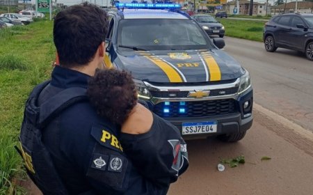 PRF resgata mulher em surto psicótico na BR-040