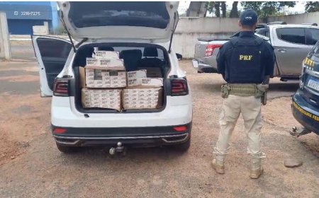 PRF no Piauí apreende 50.000 cigarros de origem americana