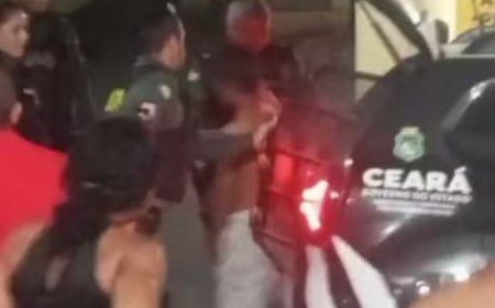 Homem é preso suspeito de ameaçar mulher e morder rosto de idoso no Ceará