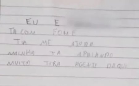 Adolescente de 12 anos envia bilhete para vizinha pedindo ajuda e liberta mãe de cativeiro