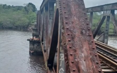 Mulher cai de ponte e é salva pelo cadarço do namorado em SC
