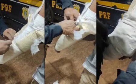 PRF prende homem com cocaína escondida em braço engessado na BR-262