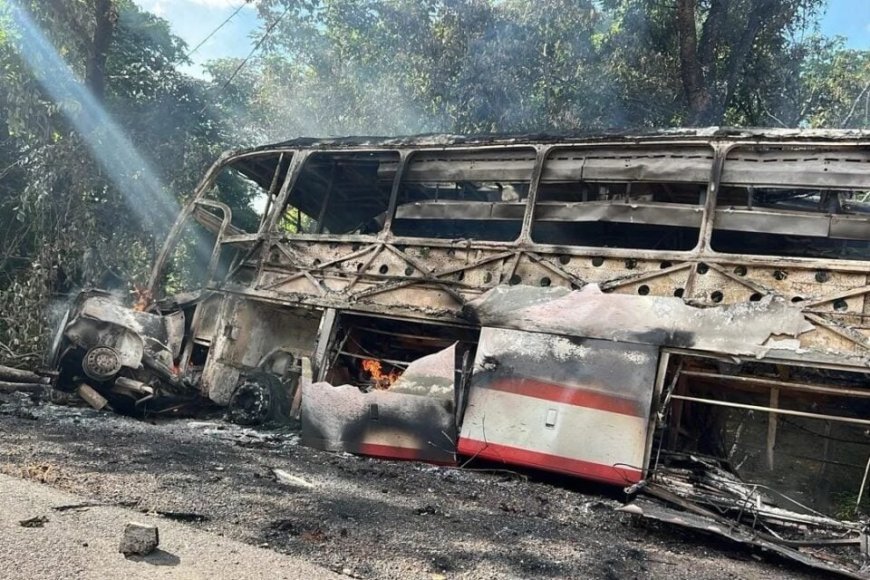 Quatro pessoas morrem carbonizadas em acidente na BR-020