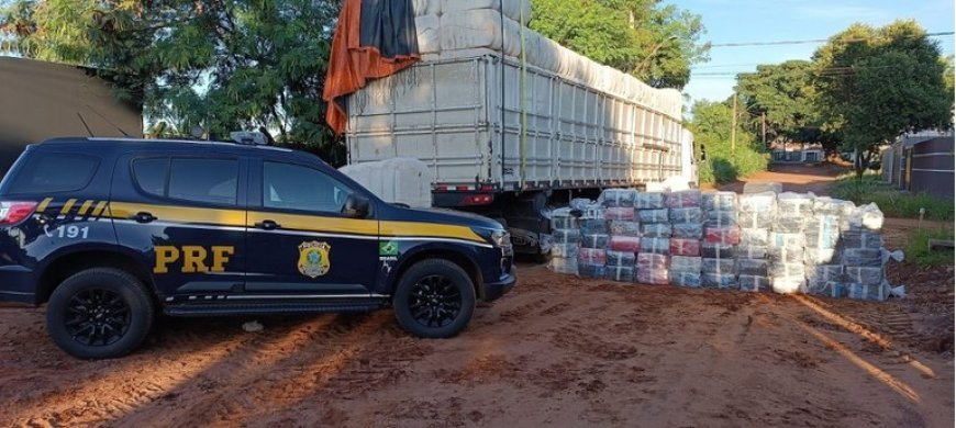 PRF apreende 1,8 tonelada de maconha