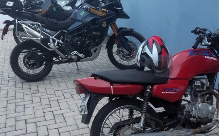 Motociclista é preso com placa falsa depois de fugir da abordagem na BR-101