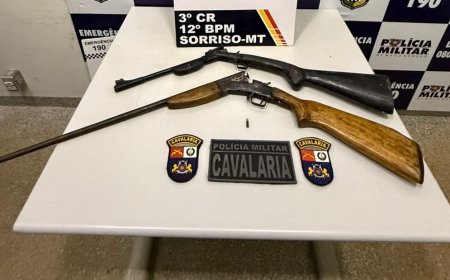 Cavalaria da PM prende homem por ameaçar cunhado de morte e apreende armas de fogo