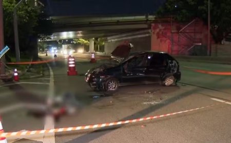 Homem morre após capotar o carro na Marginal Pinheiros e ser arremessado para fora do veículo