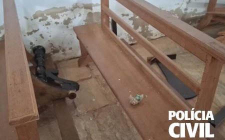 PCMG identifica suspeito de depredar igreja