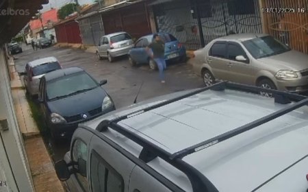 Veja momento em que homem foge após esfaquear ex e envenenar filhos